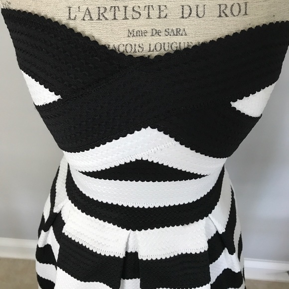 Black & White Stripe Express Dress - Picture 2 of 3